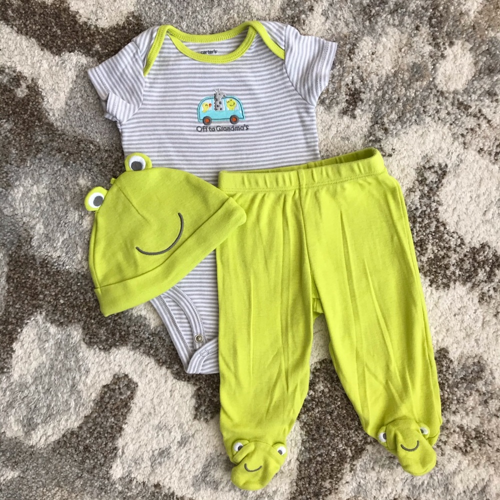 Carters 3-6 boy grandma onsie outfit